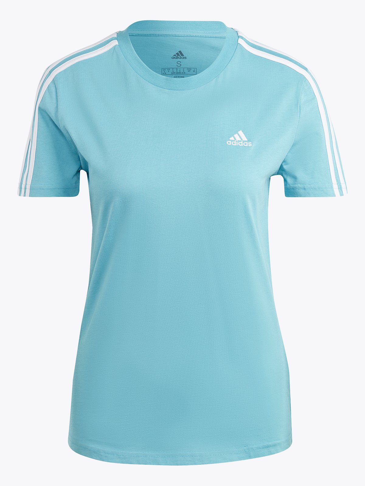 adidas 3-Stripes Cotton Tee Preblu/white