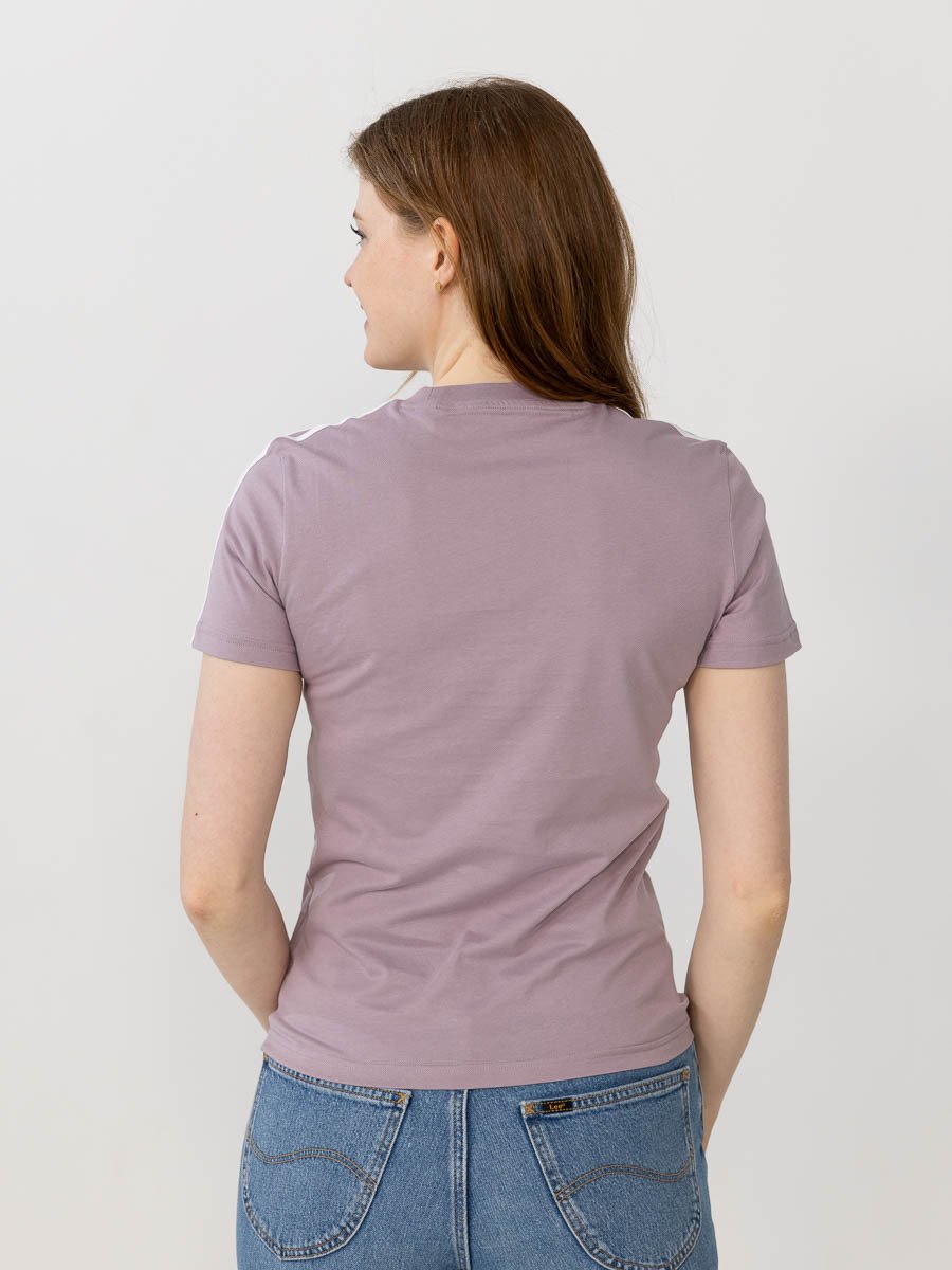 adidas 3-Stripes Cotton Tee Lilla