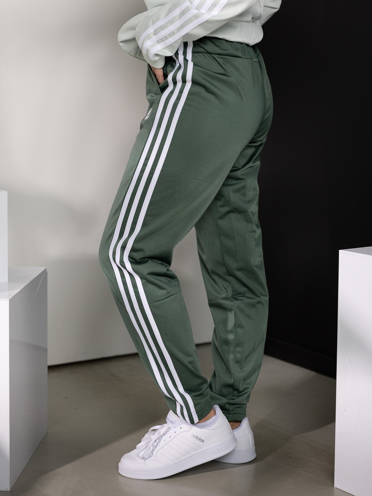 adidas 3-Stripes Tracksuit Green Oxide / Linen Green