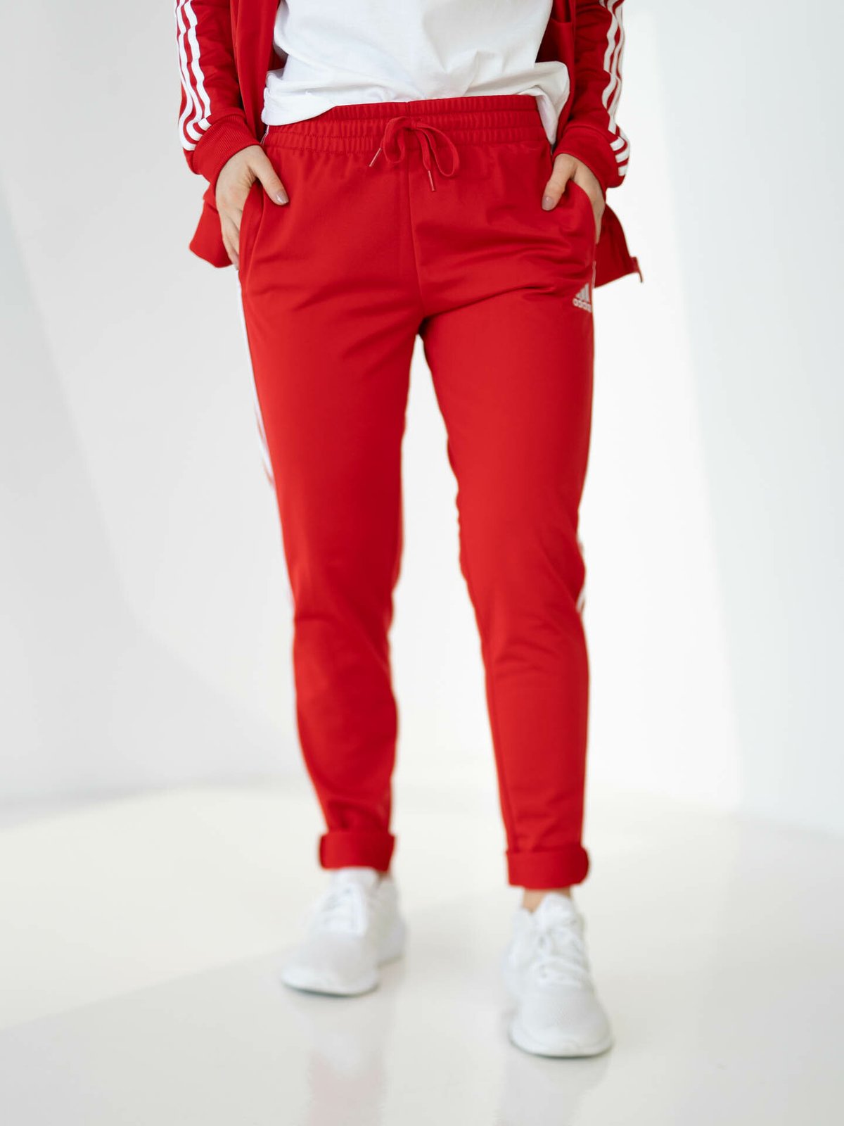 adidas 3-Stripes Tracksuit Rød