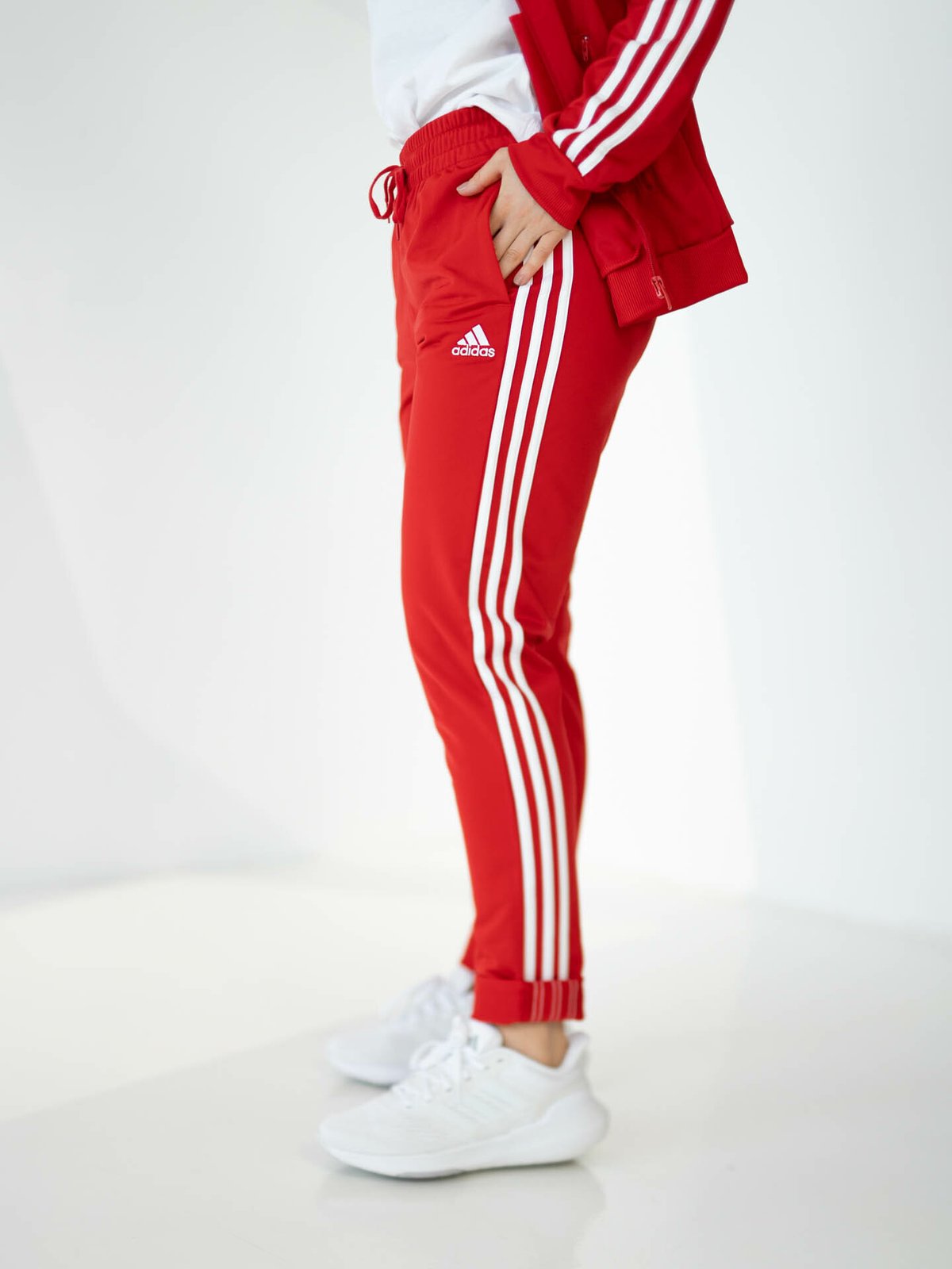 adidas 3-Stripes Tracksuit Rød