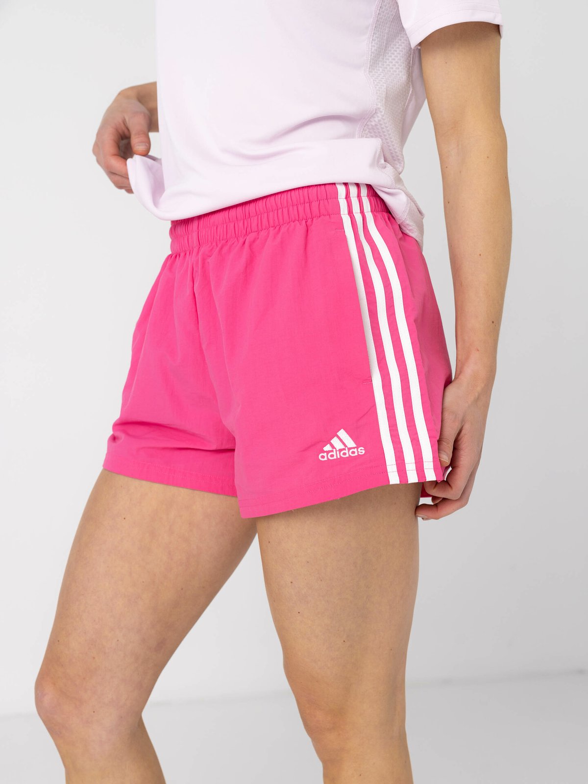 adidas 3-Stripes Woven Short Rosa