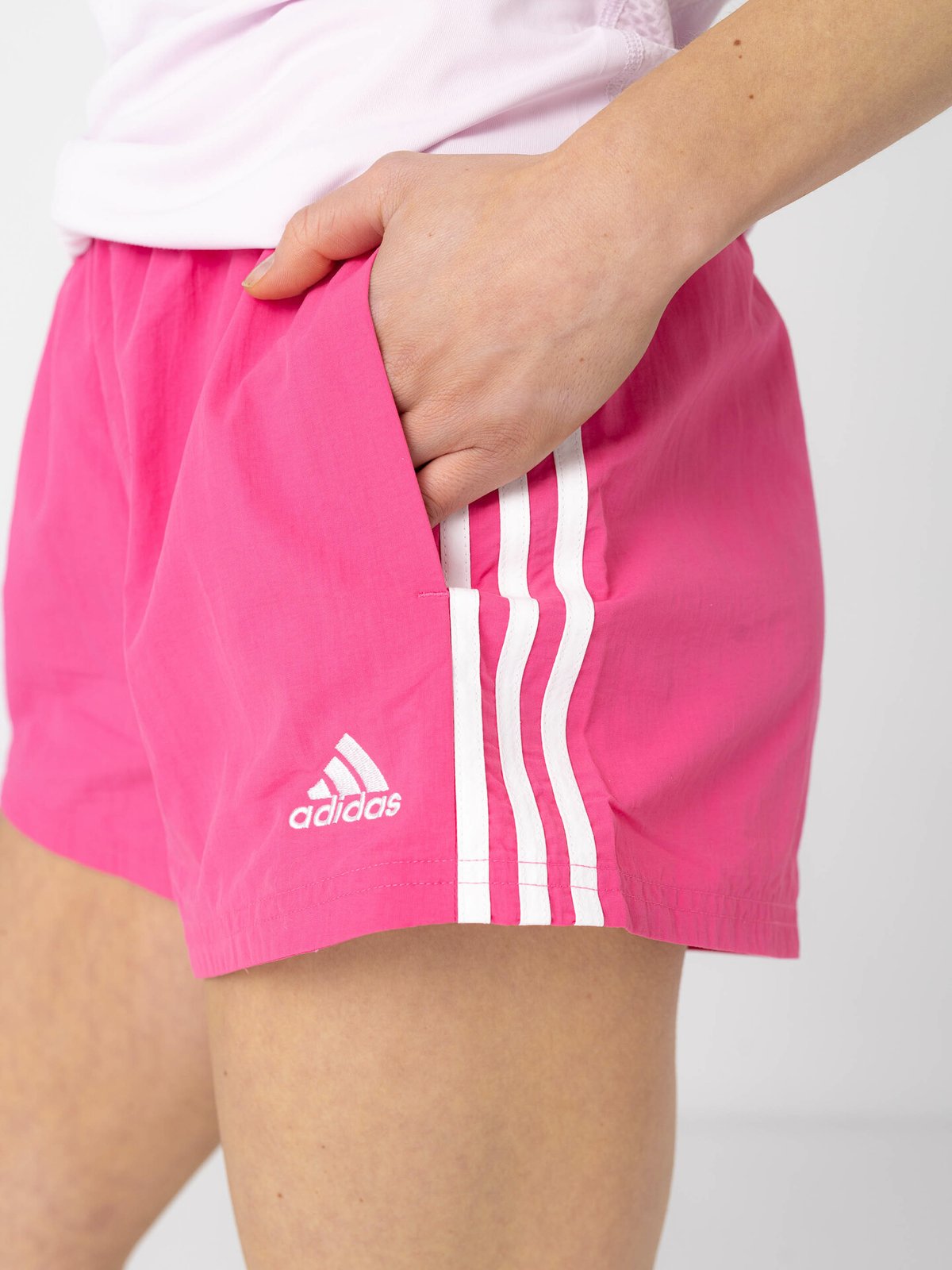 adidas 3-Stripes Woven Short Rosa