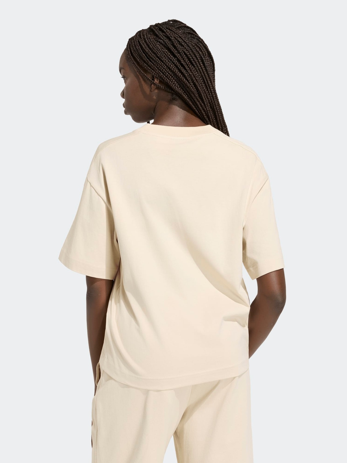 adidas Kit Small Logo T-Shirt Beige