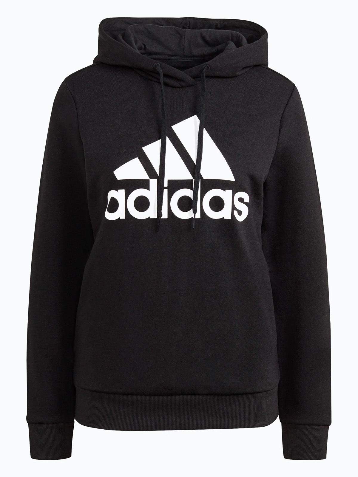 adidas Big Logo Fleece Hoodie Black / White