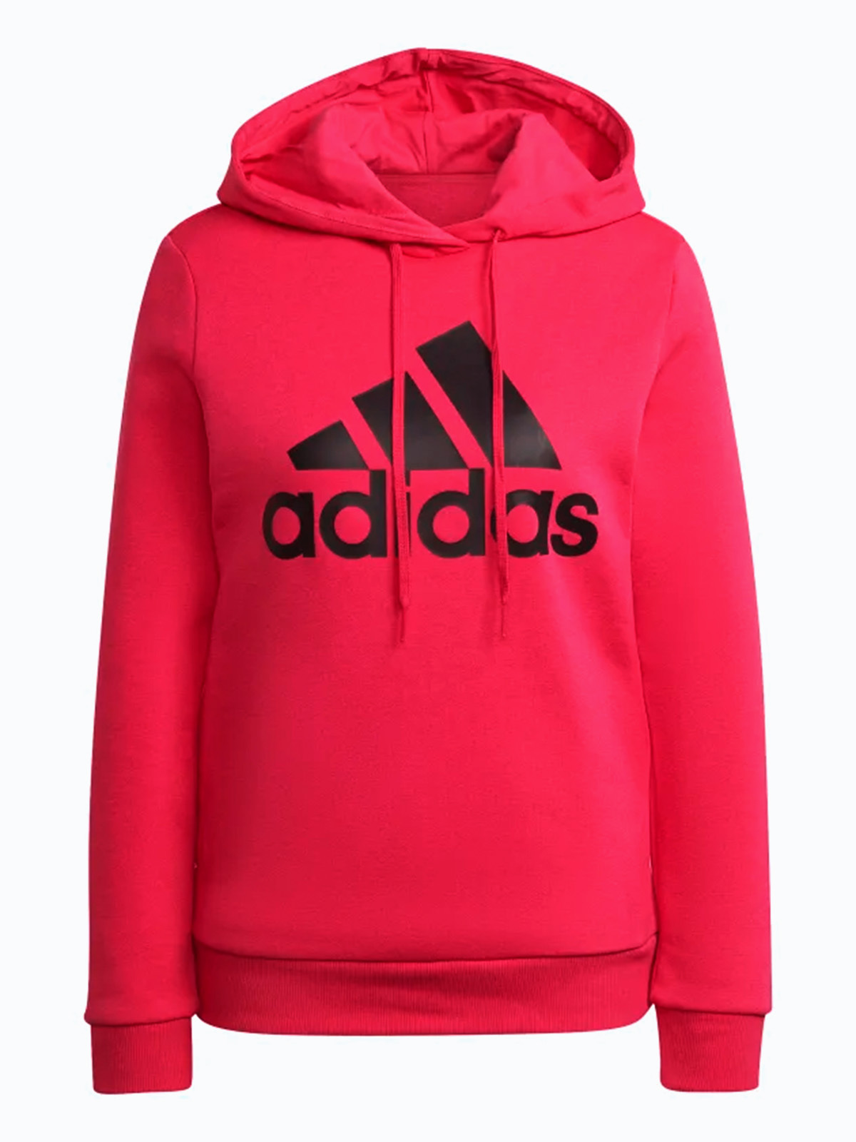 adidas Big Logo Fleece Hoodie Team Real Magenta / Black