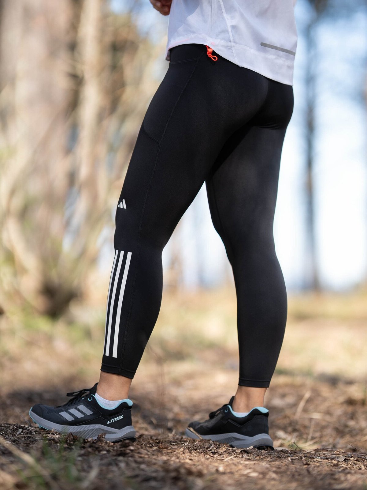 adidas Daily Run 3-Stripes 7/8 Tight Black