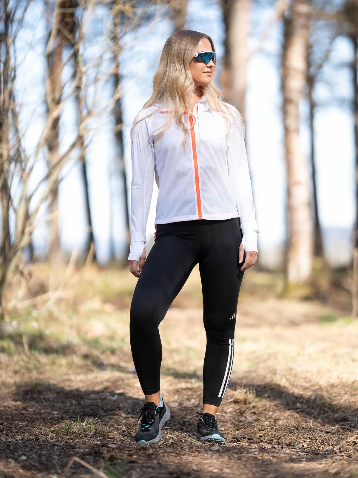 adidas Daily Run 3-Stripes 7/8 Tight Black