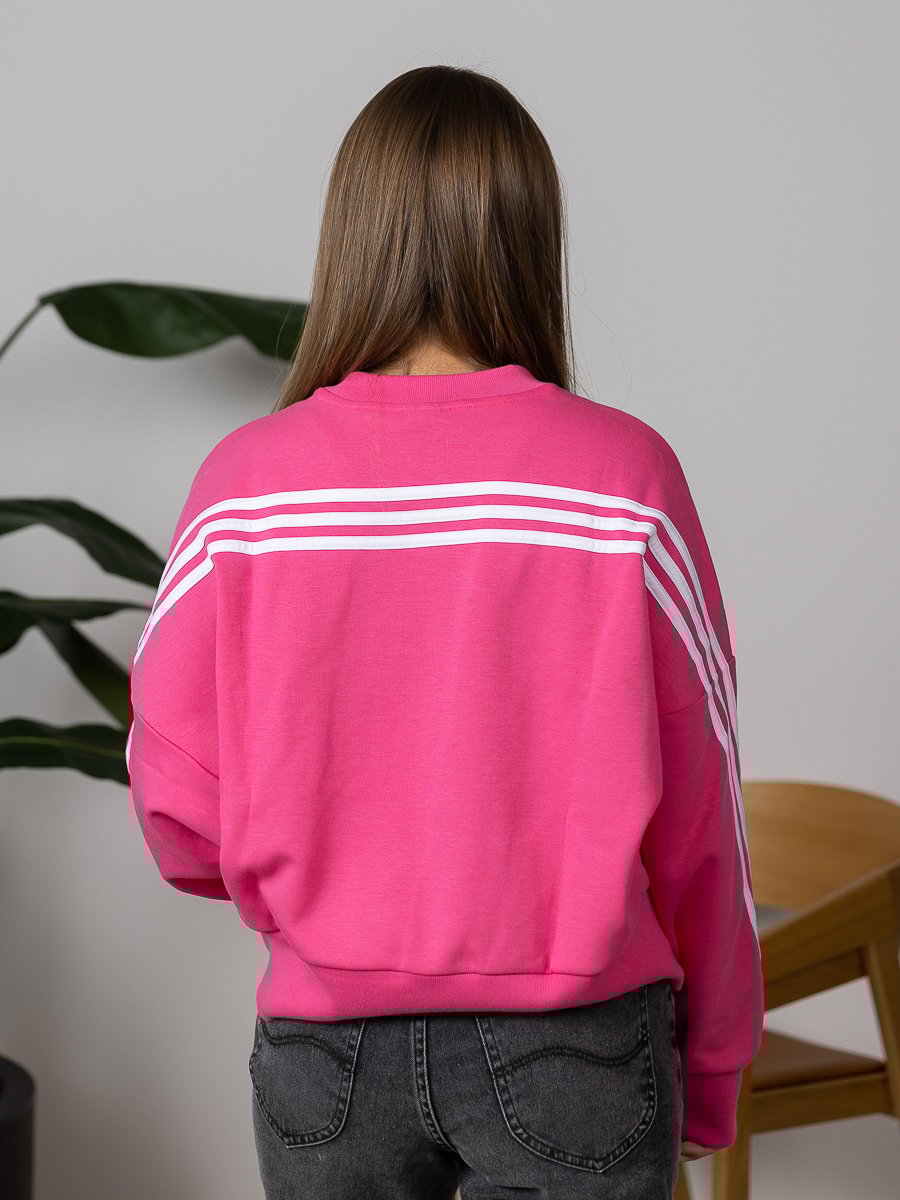 adidas Future Icons 3-Stripes Crew Pulse Magenta