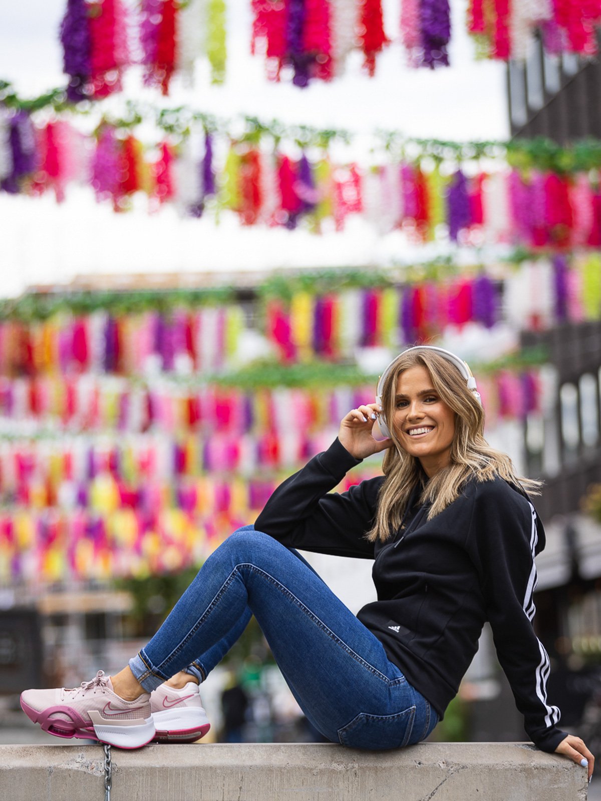 adidas Future Icons 3-Stripes Full Zip Hoodie Black