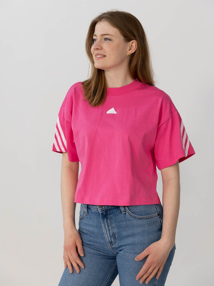 adidas Future Icons 3-Stripes Tee Rosa