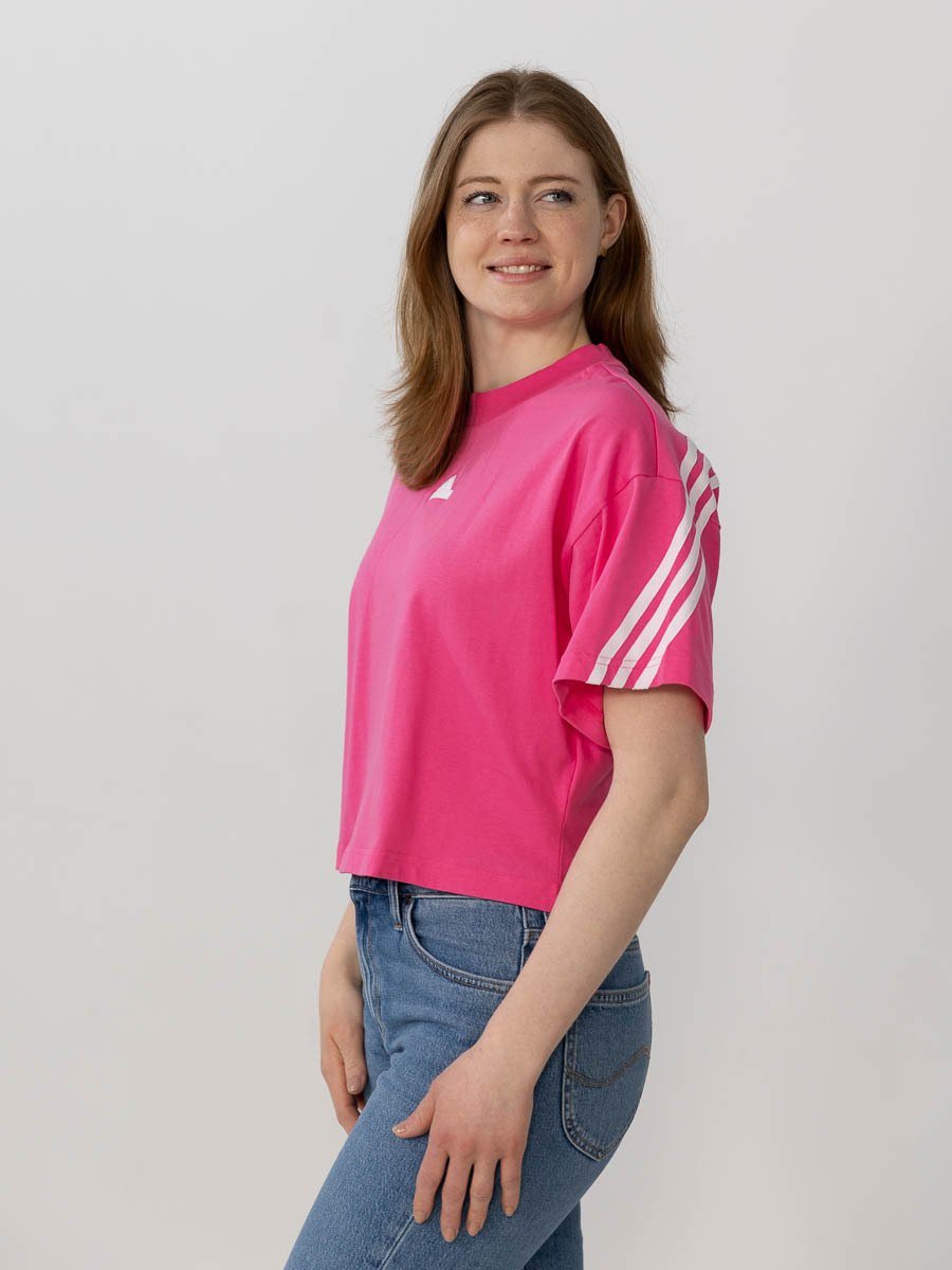 adidas Future Icons 3-Stripes Tee Rosa