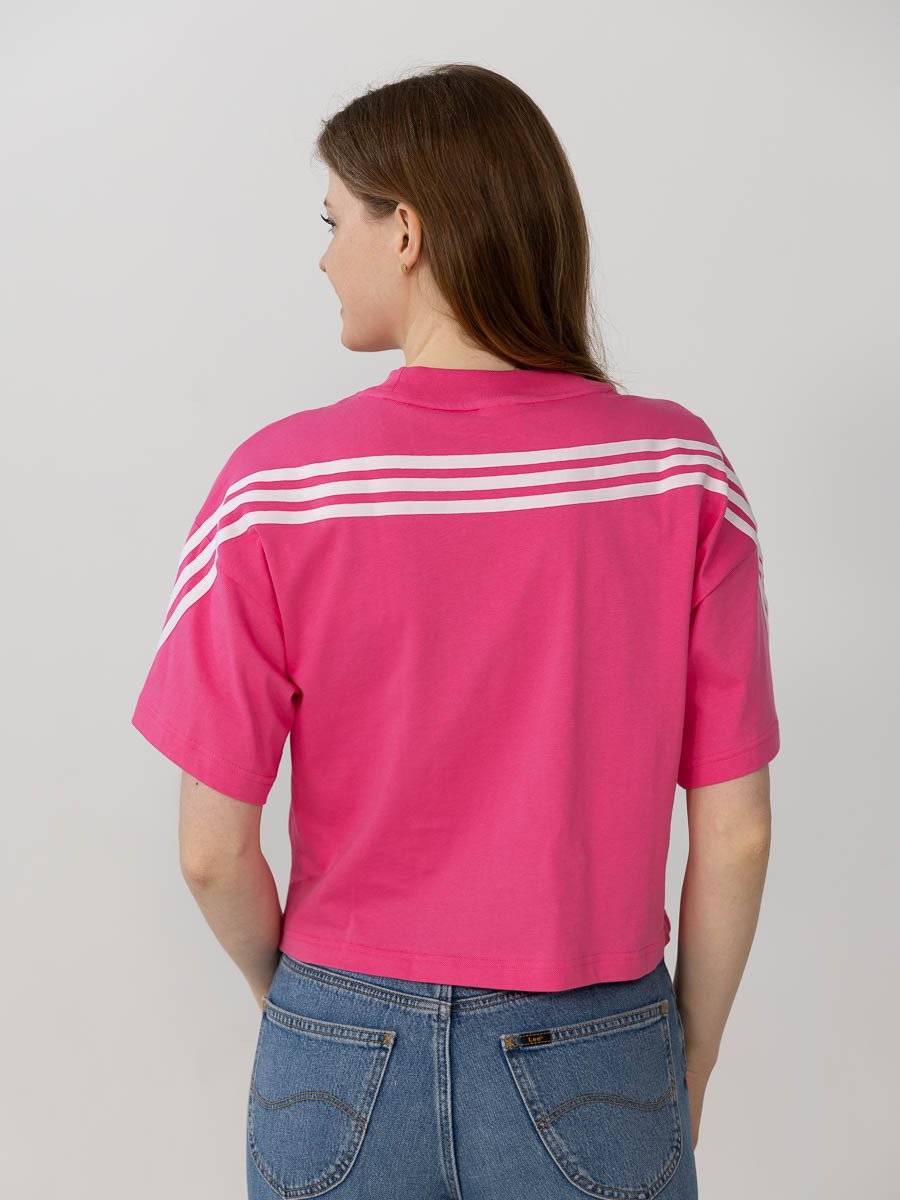 adidas Future Icons 3-Stripes Tee Rosa