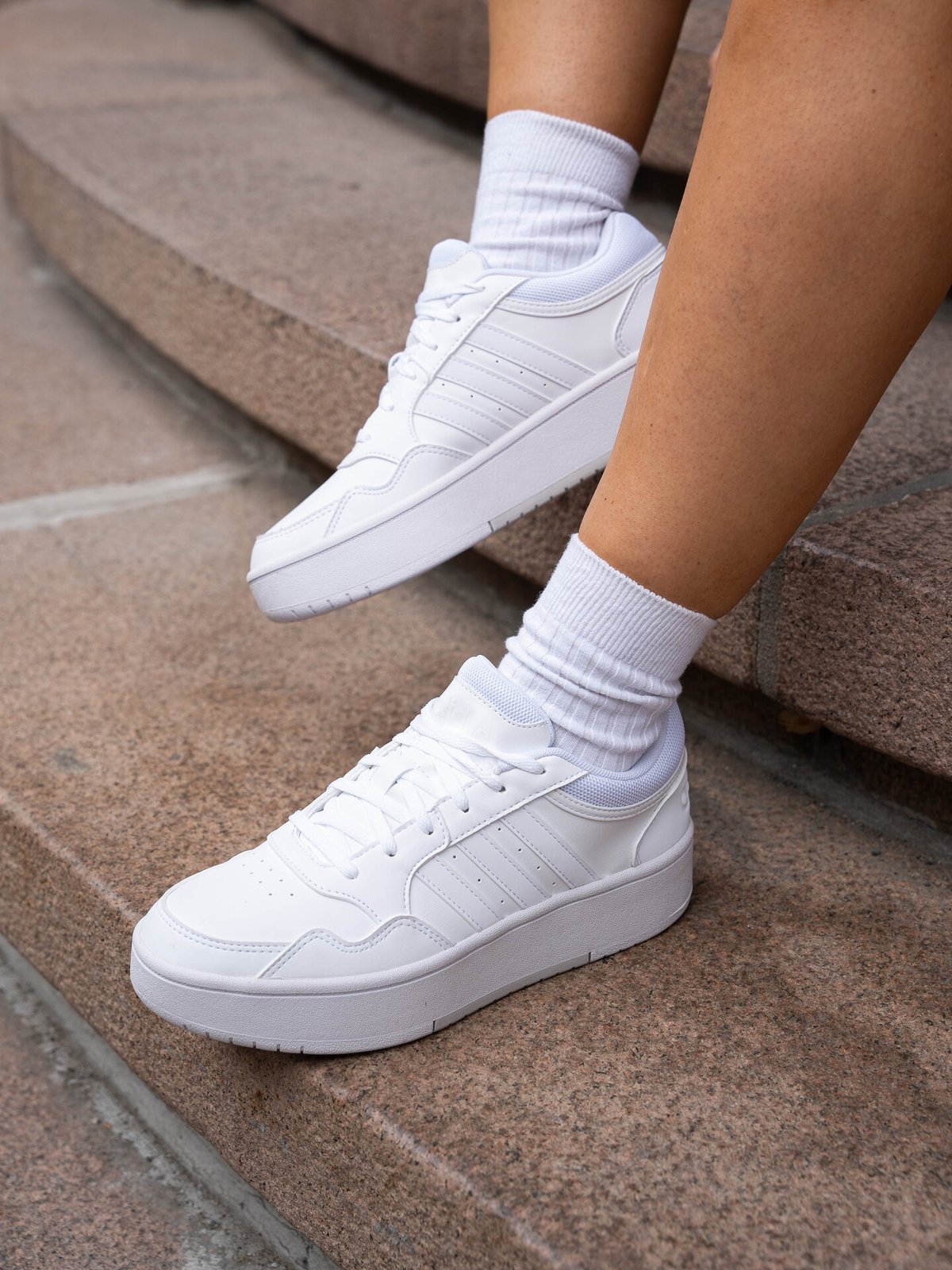 adidas Hoops 3.0 Bold White