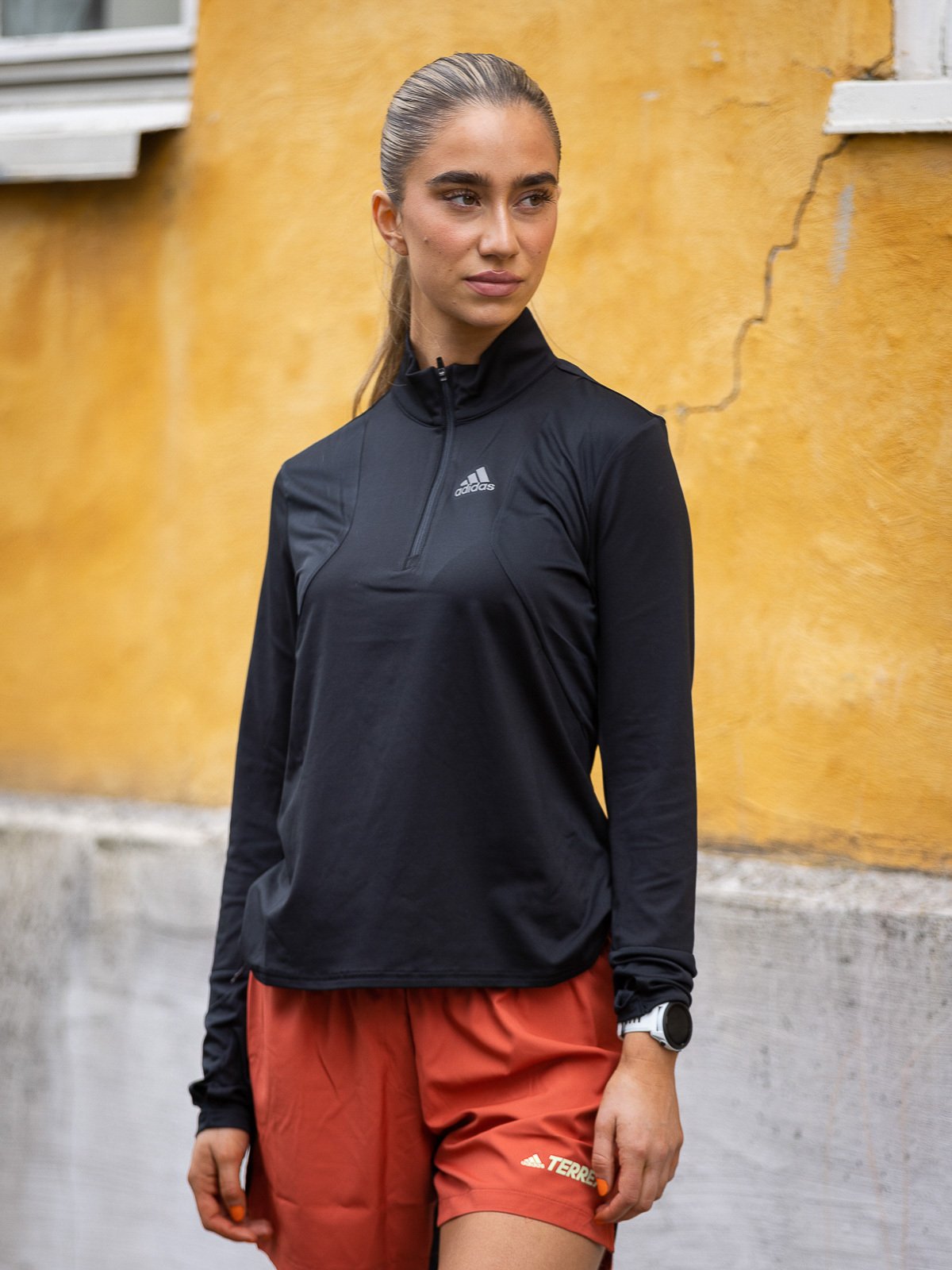 adidas Own The Run 1/2 Zip Black