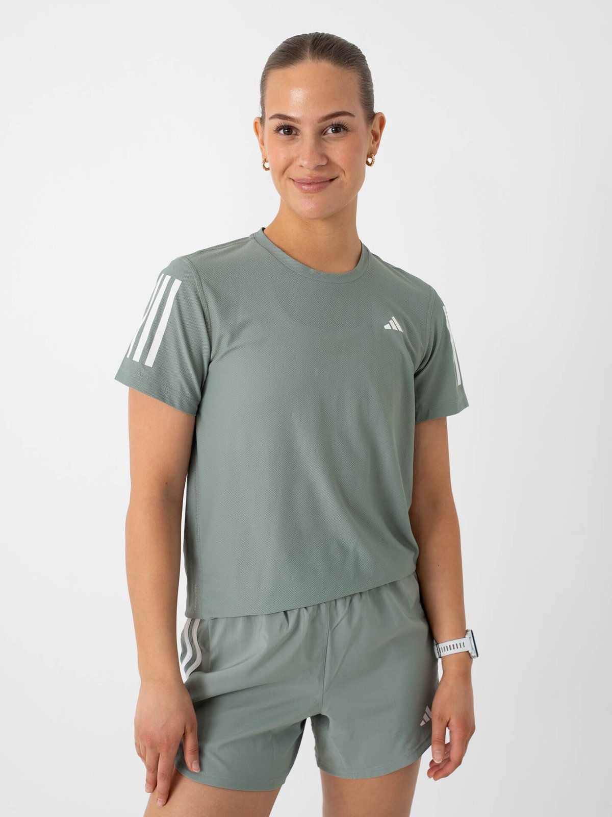 adidas Own The Run Bar Tee Grønn