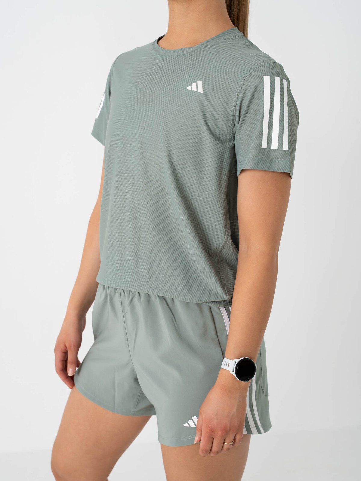 adidas Own The Run Bar Tee Grønn