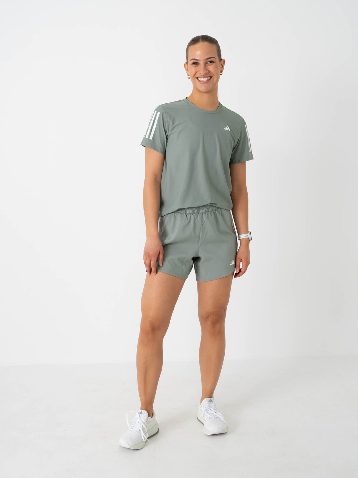 adidas Own The Run Bar Tee Grønn