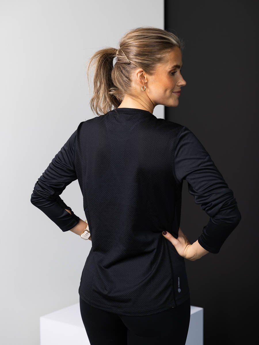 adidas Own The Run Long Sleeve Tee Black