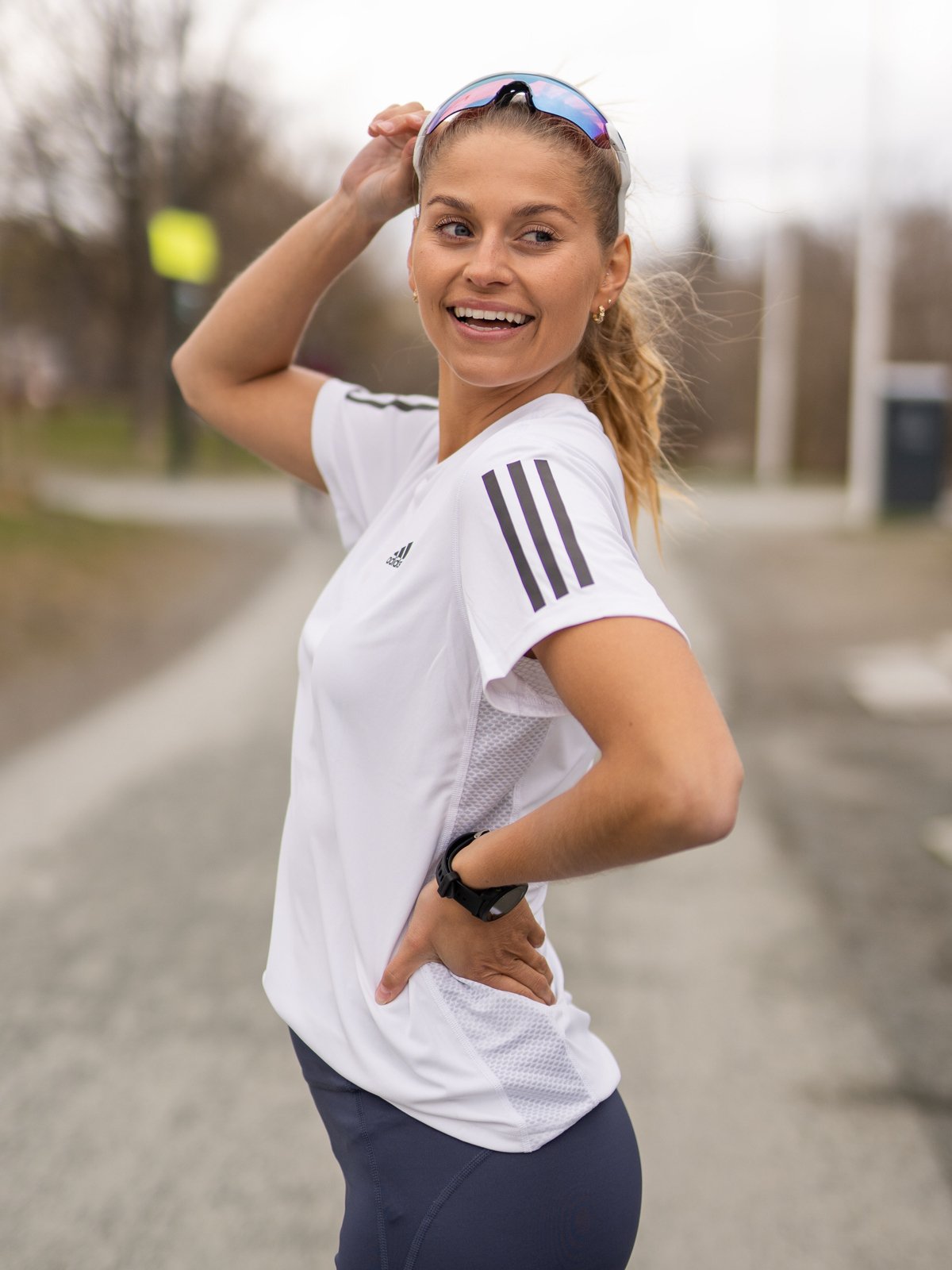 adidas Own The Run Tee White