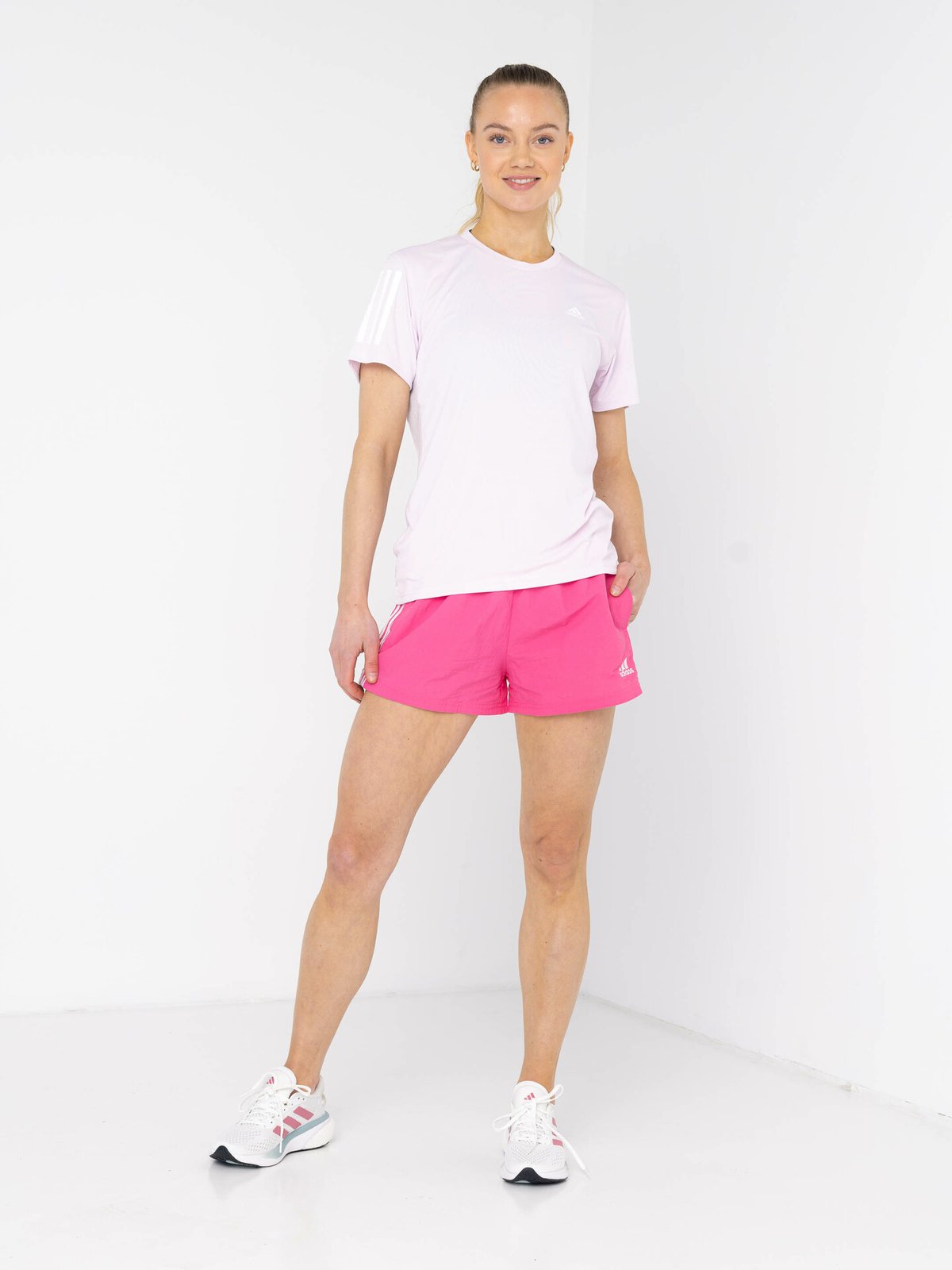 adidas Own The Run Tee Almost Pink