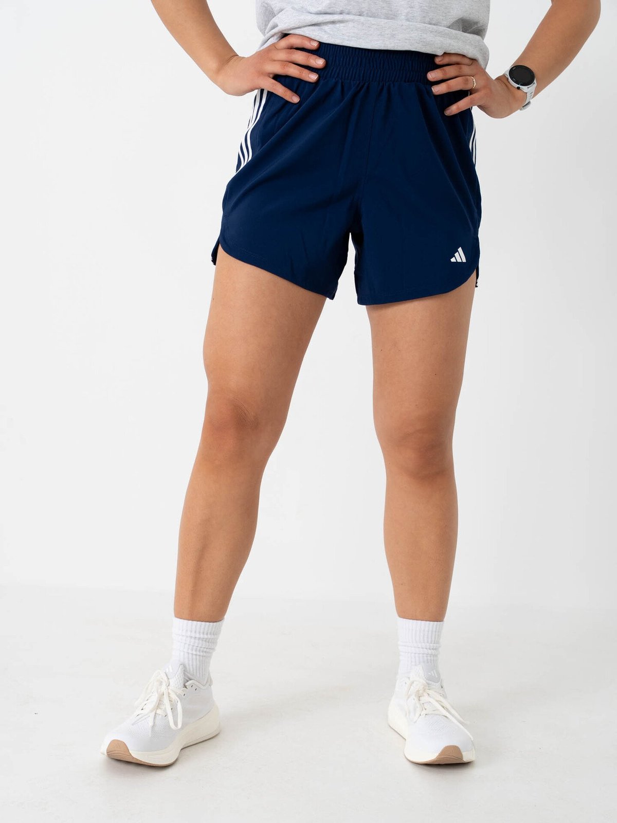 adidas Pacer Woven High Short Blå