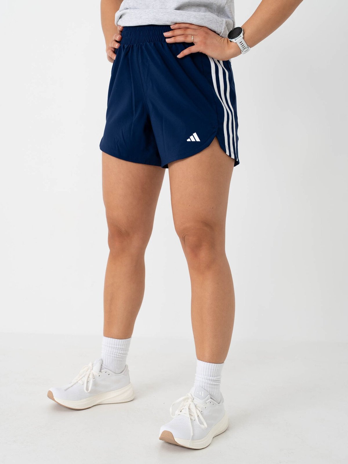adidas Pacer Woven High Short Blå
