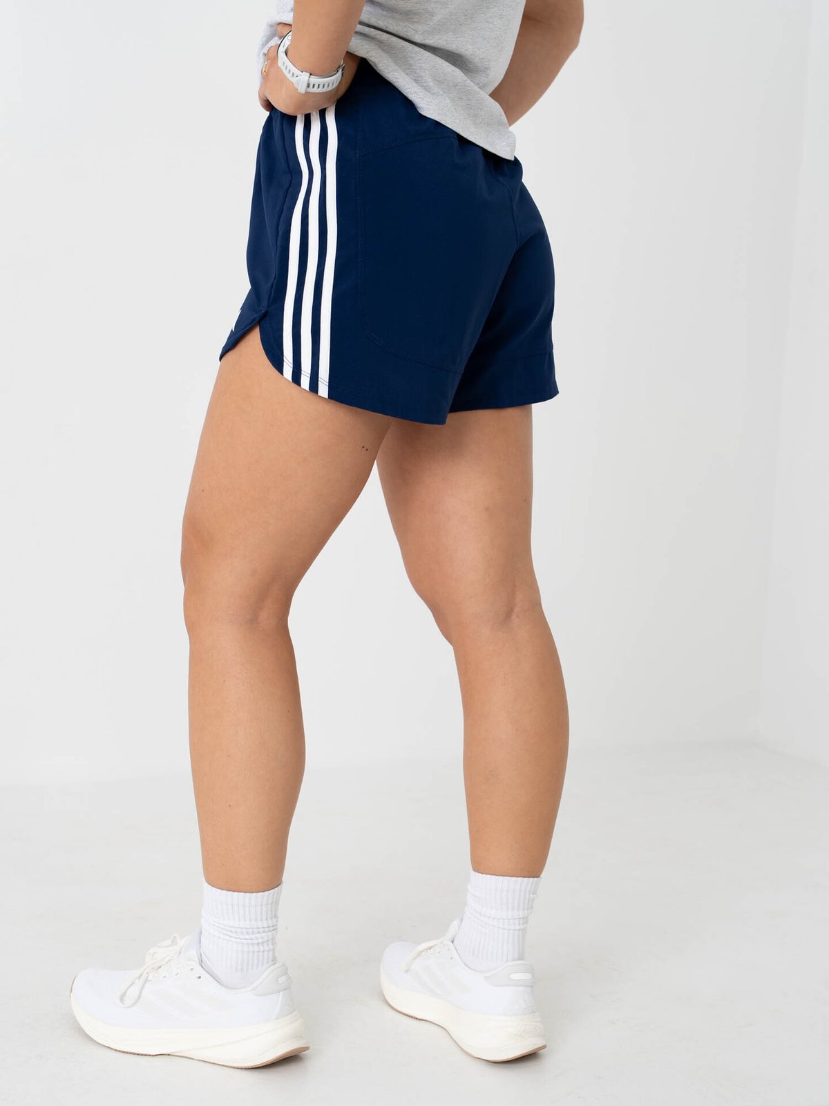 adidas Pacer Woven High Short Blå