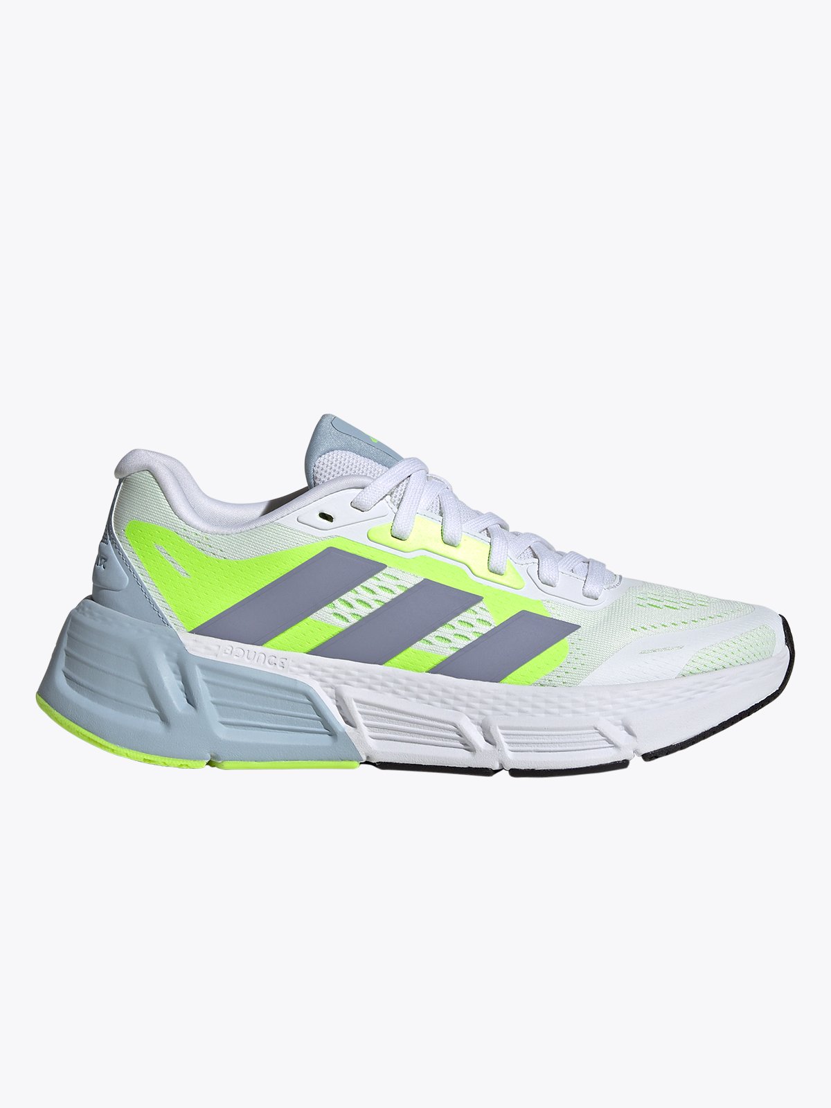adidas Questar Cloud White / Silver Violet / Lucid Lemon