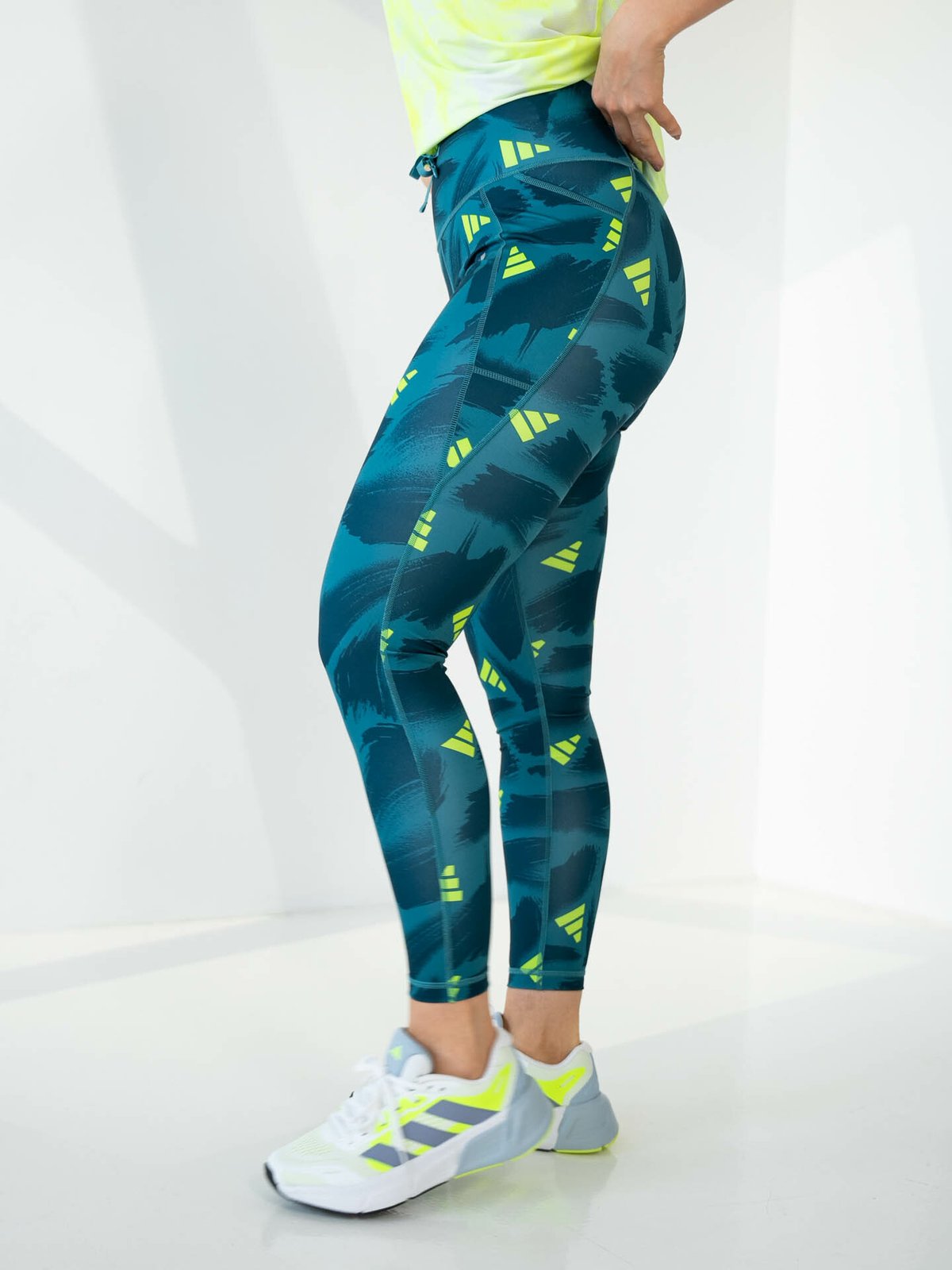adidas Run Essentials All Over Print 7/8 Tights Arctic night