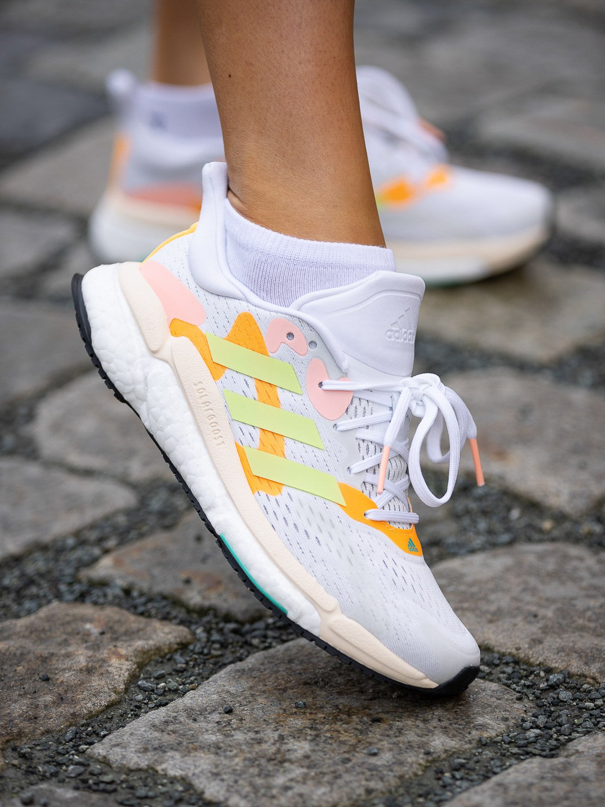 adidas Solar Boost 4 Cloud White / Pulse Lime / Light Flash Orange