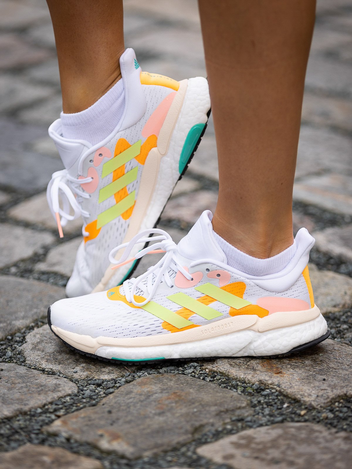 adidas Solar Boost 4 Cloud White / Pulse Lime / Light Flash Orange