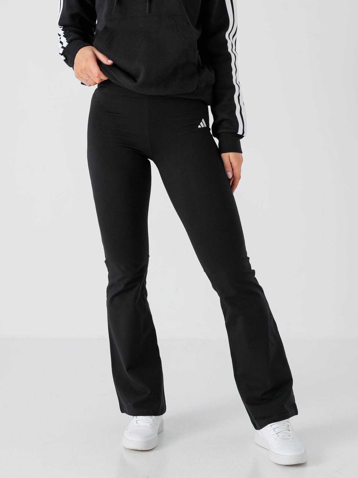 adidas Small Logo SJ Flare Leggings Black / White