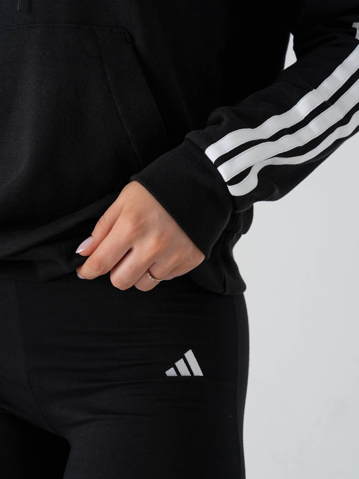 adidas Small Logo SJ Flare Leggings Black / White