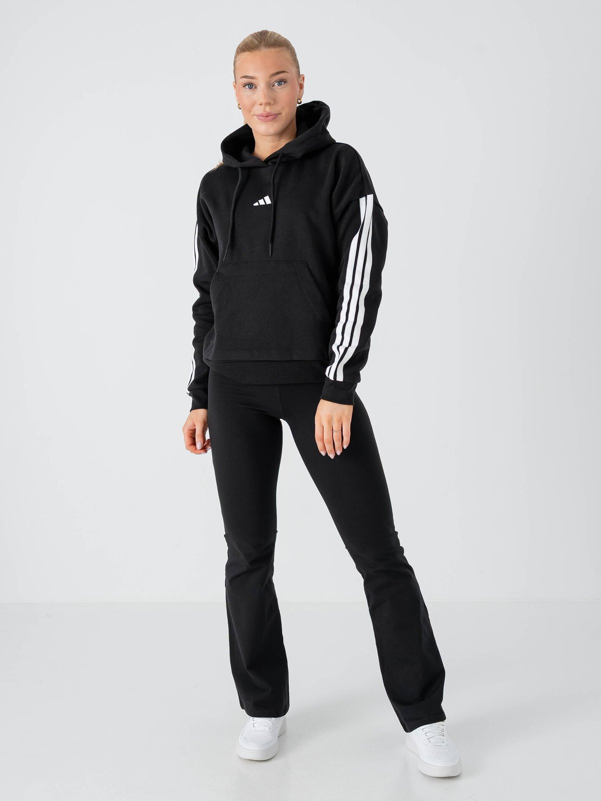 adidas Small Logo SJ Flare Leggings Black / White
