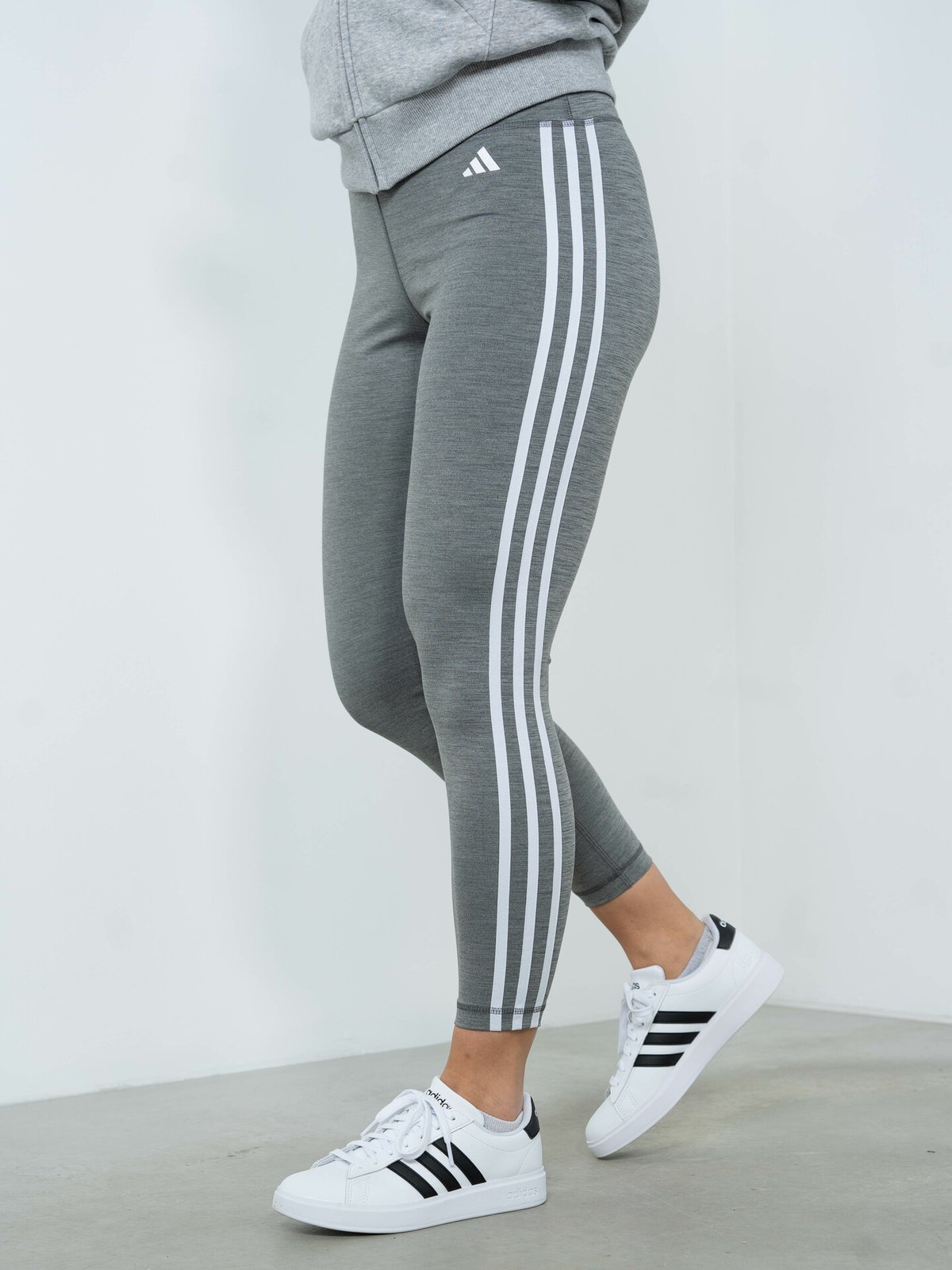adidas TE 3-Stripes 7/8 Tight Grey