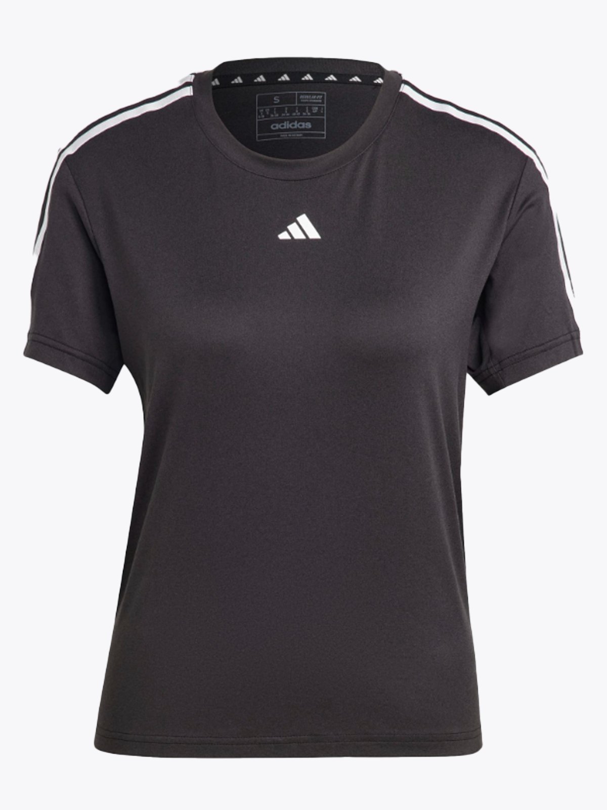 adidas Training Essential 3-Stripes Tee Black