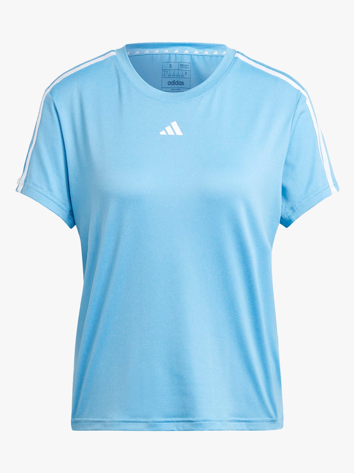 adidas Training Essential 3-Stripes Tee Blue / White