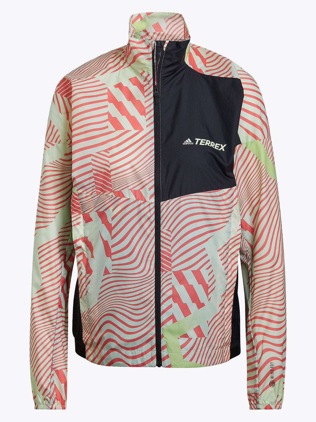 adidas Terrex Trail Wind Jacket Almost Lime / Black