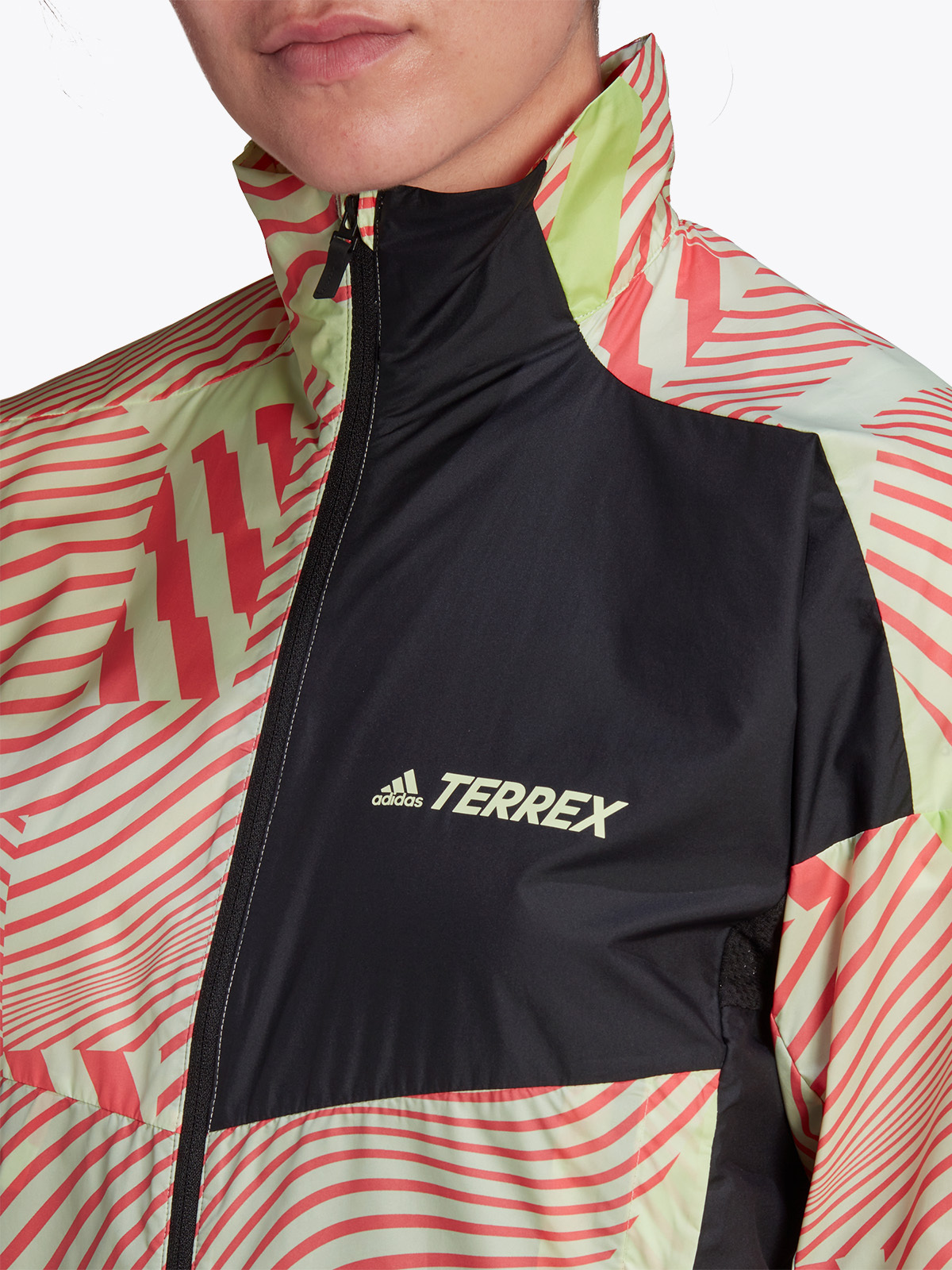 adidas Terrex Trail Wind Jacket Almost Lime / Black