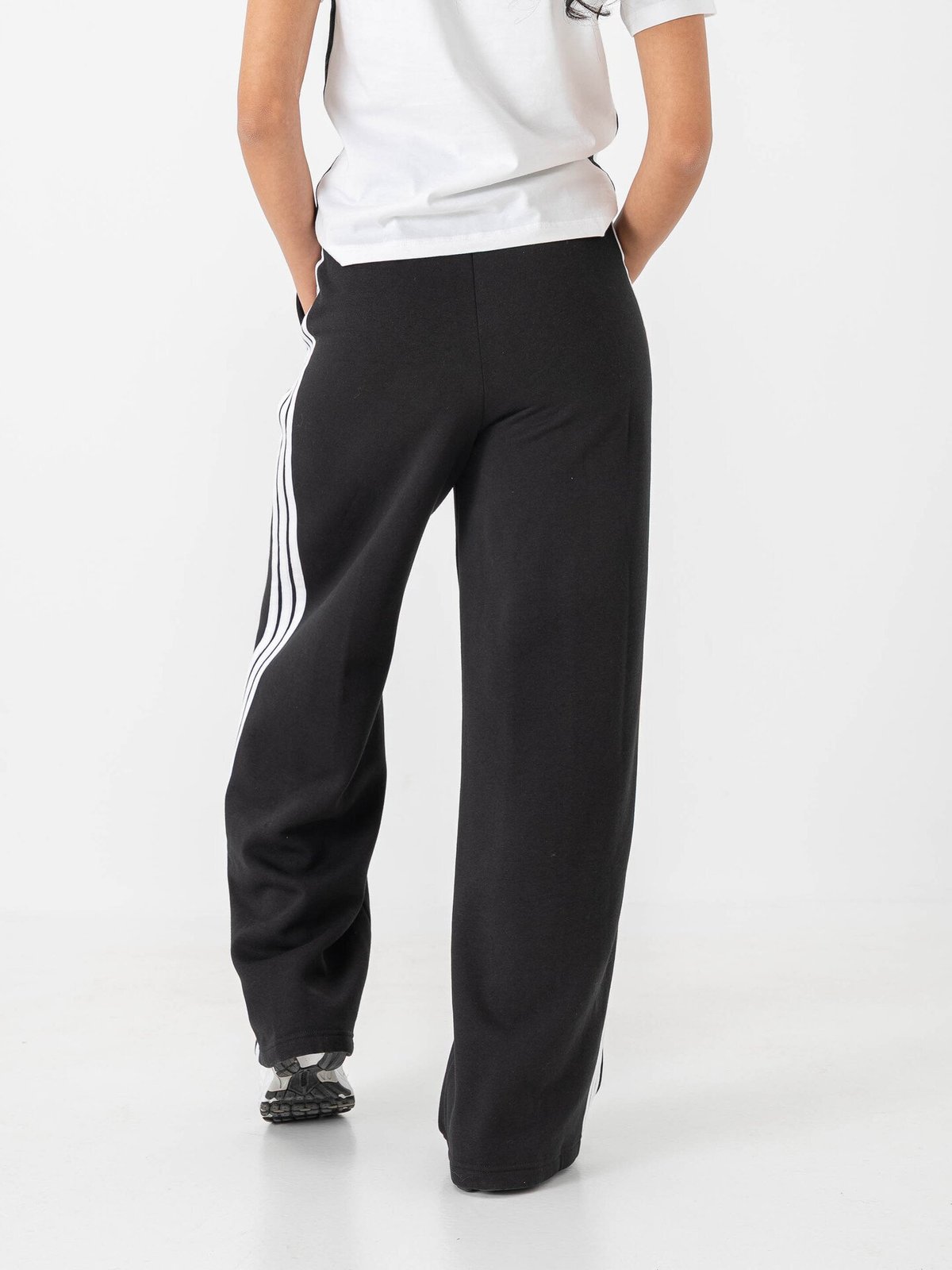 adidas 3-Stripes Fleece Pant Black