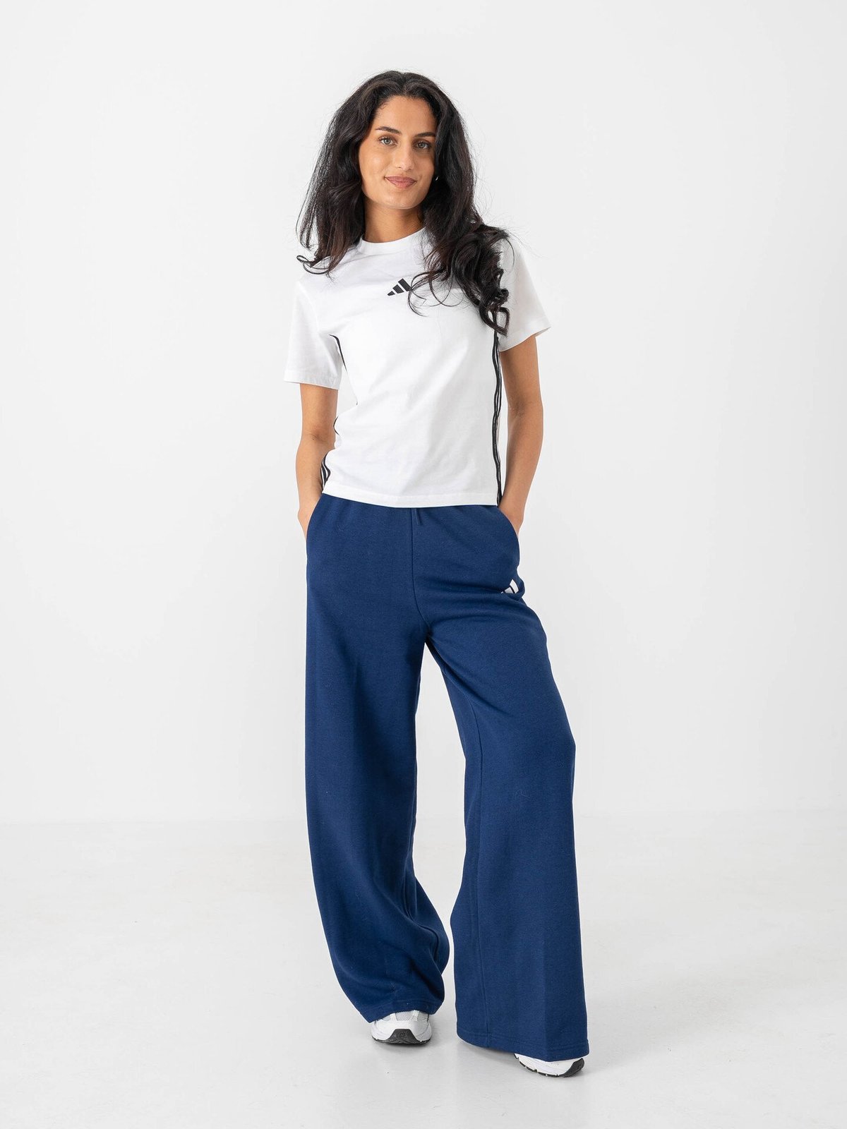 adidas 3-Stripes Fleece Pant Blå