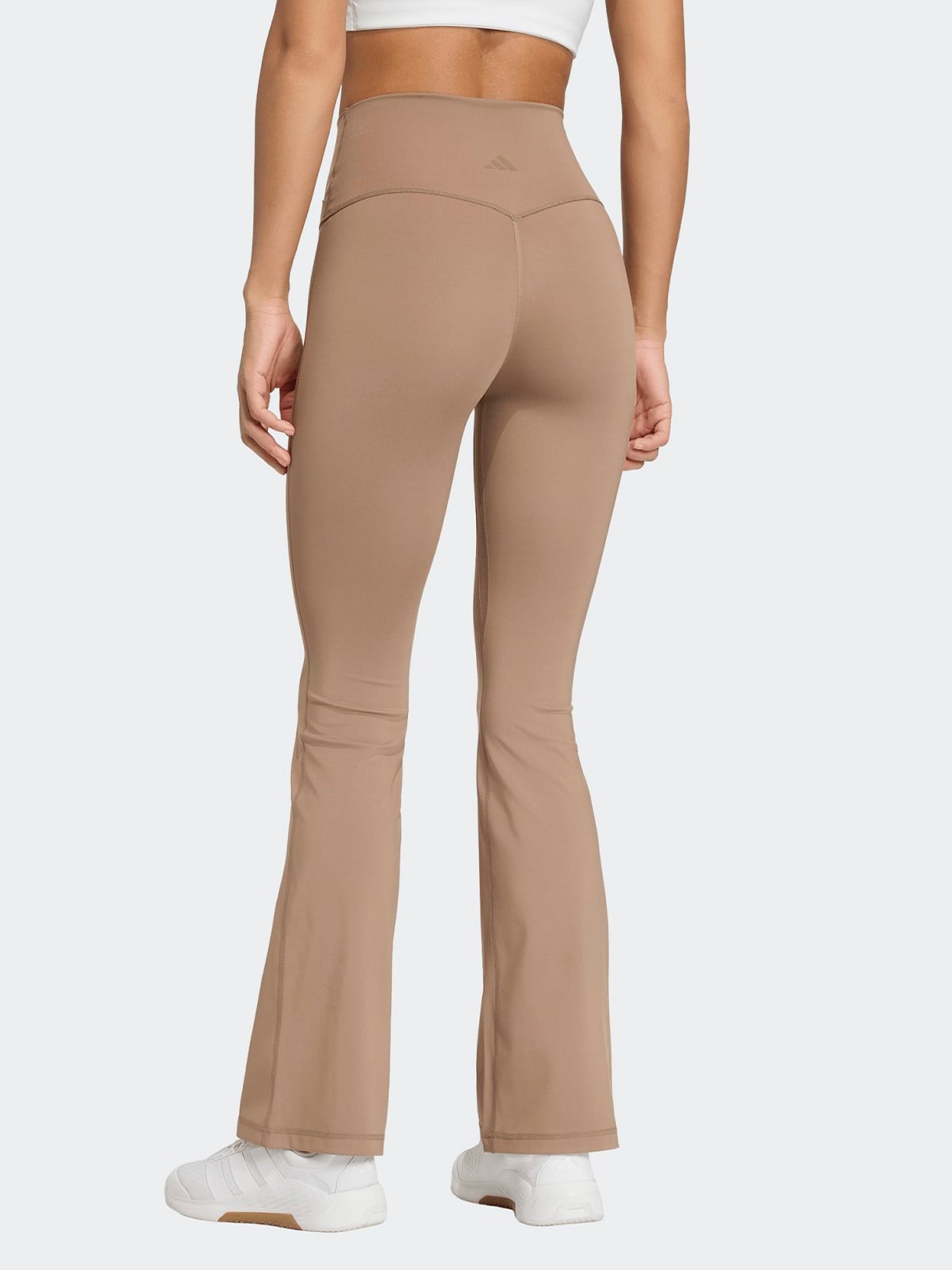 adidas 3 Stripes Studio All Me Flare Leggings Brun