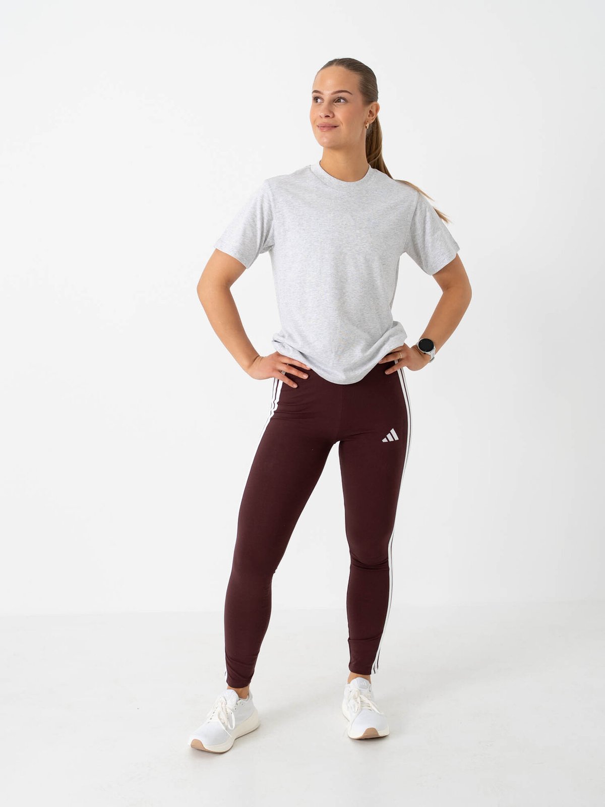 adidas 3-Stripes SJ Leggings Rød
