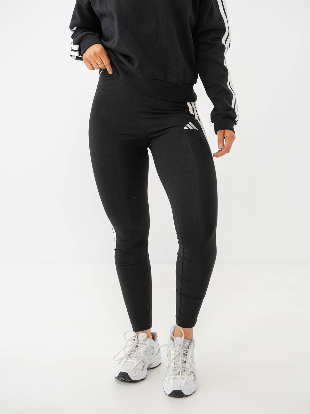 adidas 3-Stripes SJ Leggings Black