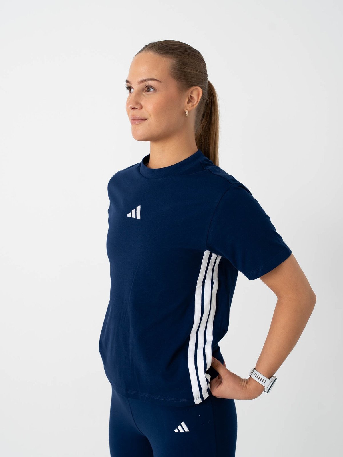 adidas 3-Stripes SJ Tee Blå