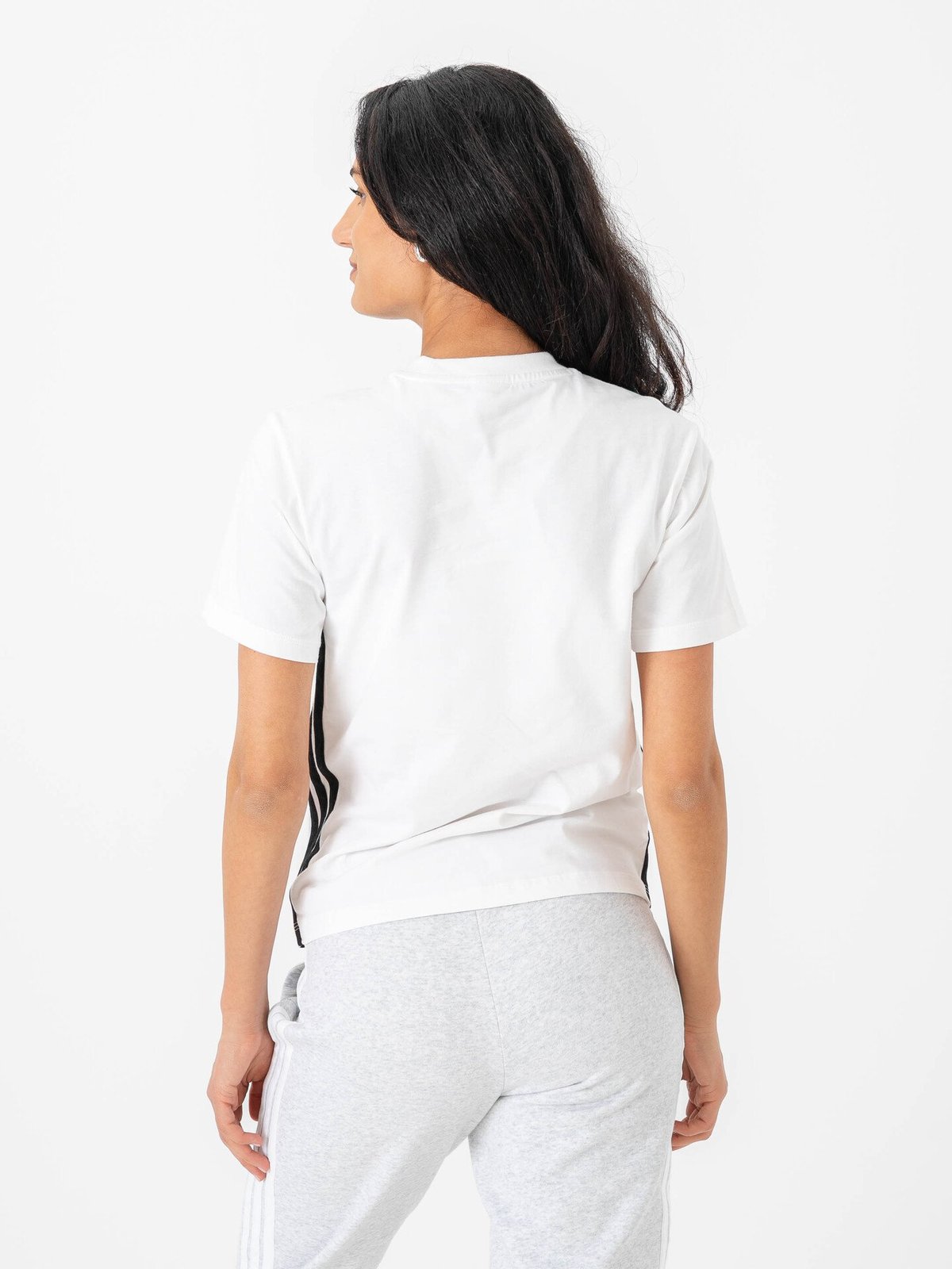 adidas 3-Stripes SJ Tee WHITE/BLACK