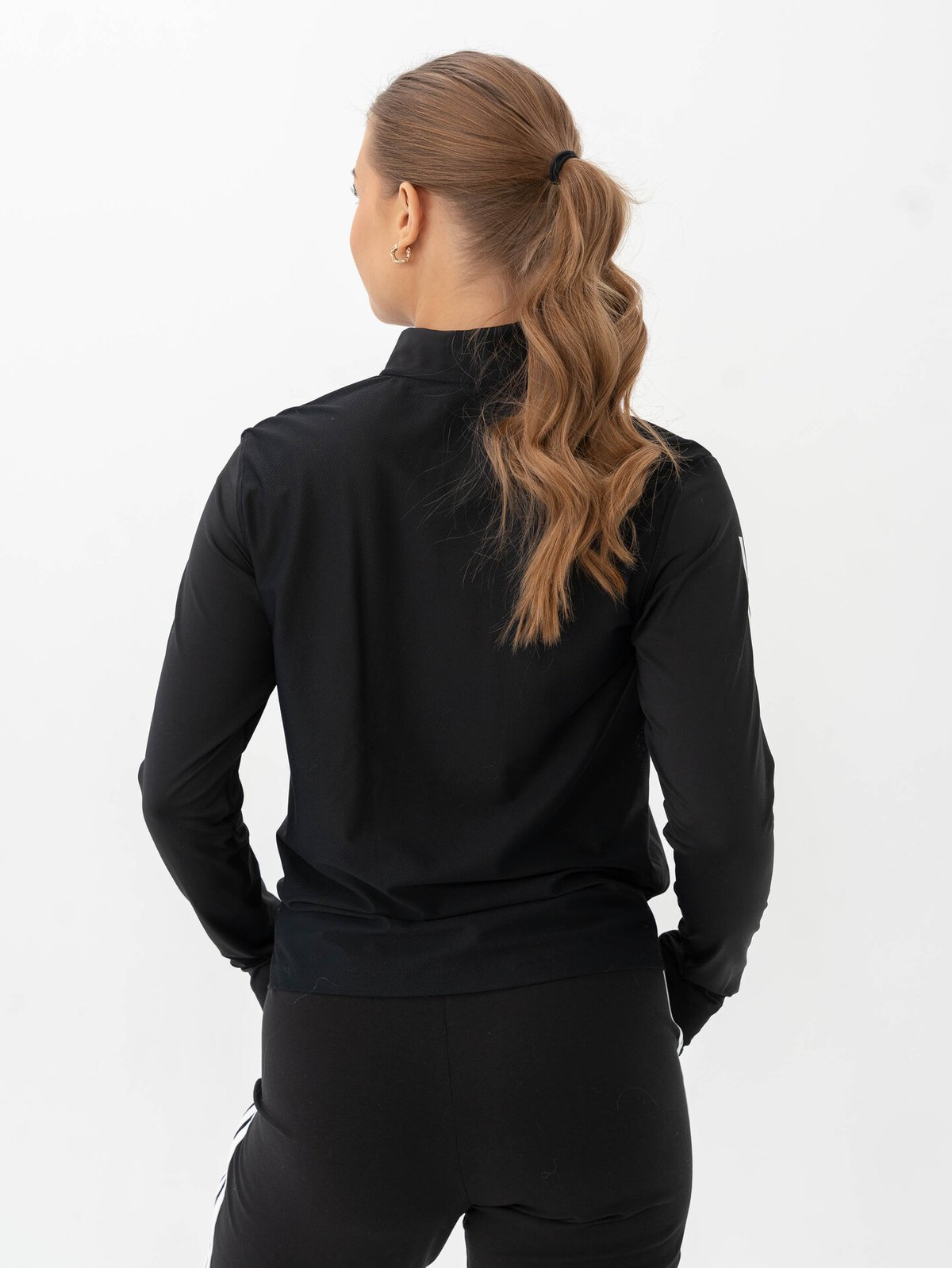 adidas Own The Run Bar Half-Zip Black