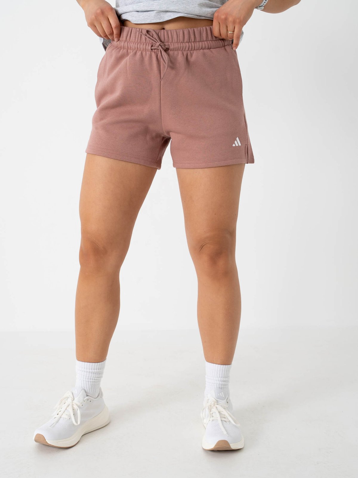 adidas Small Logo Feel Cozy Shorts Brun
