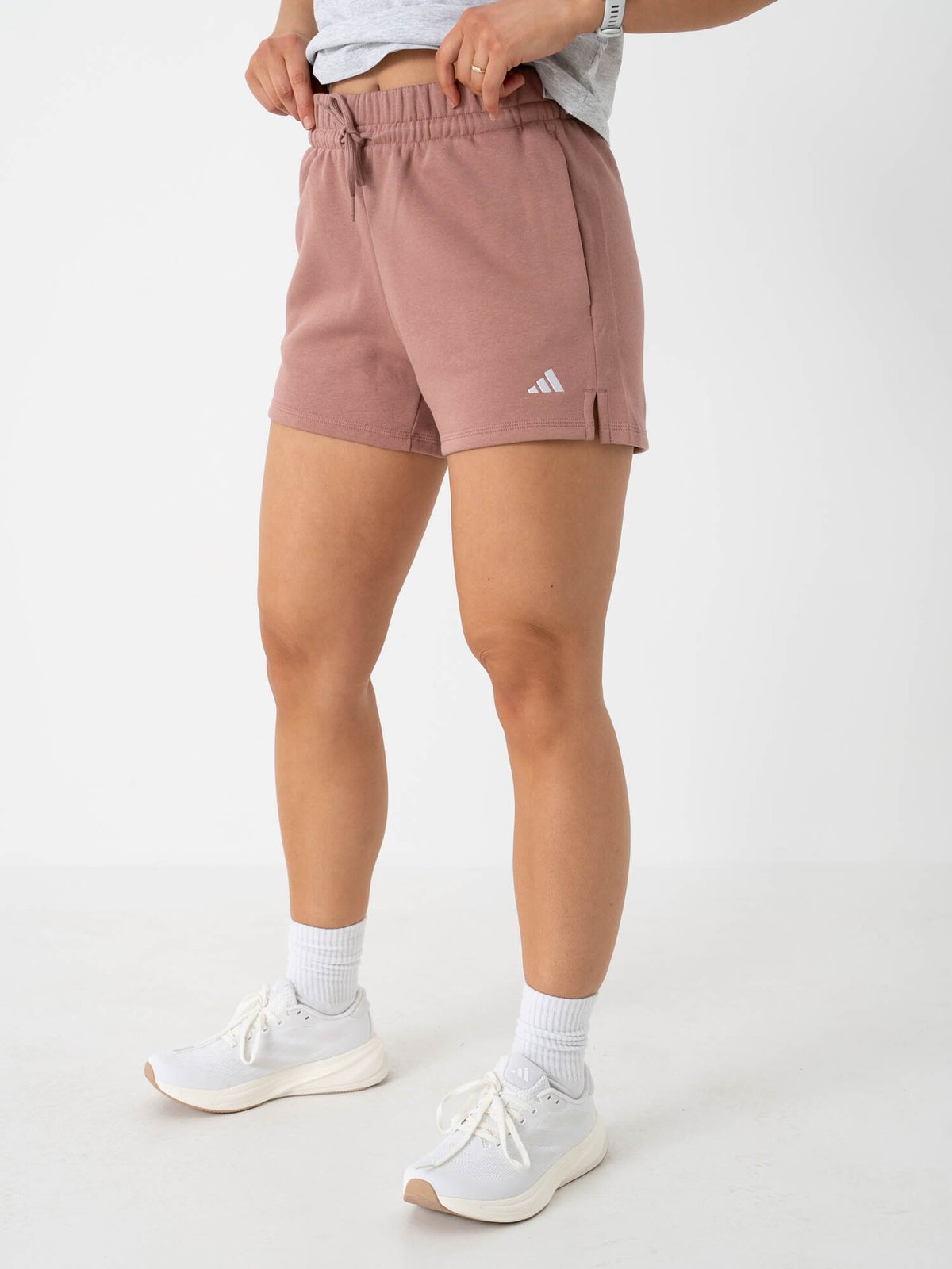 adidas Small Logo Feel Cozy Shorts Brun